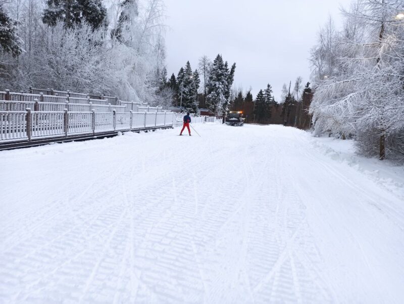 Трасса лыжероллерная Зеленоград Савелки, состояние на 16 декабря 2025 по отзыву, фото 1. 